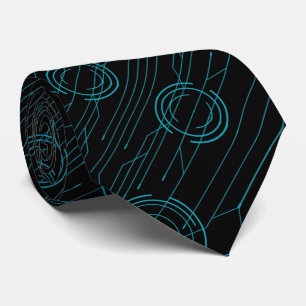 Abstrakt Cyber Neck Tie Slips