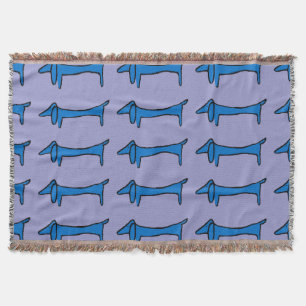Abstrakt Dachshund i Blue Filt