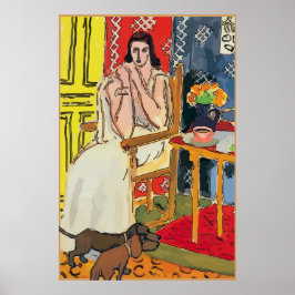 Abstrakt Dachshunds i golv Poster