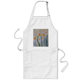 Abstrakt Daffodils Apron Långt Förkläde
