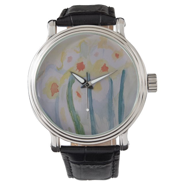 Abstrakt Daffodils Armbandsur (Framsida)