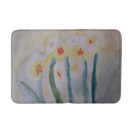 Abstrakt Daffodils Bath Mat Badrumsmatta