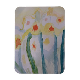 Abstrakt Daffodils Flexible Photo Magnet
