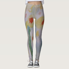 Abstrakt Daffodils Leggings