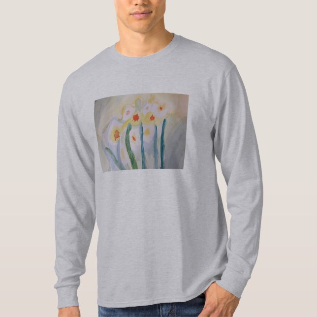 Abstrakt Daffodils T Shirt (Framsida)