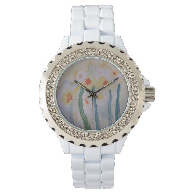 Abstrakt Daffodils Watch Armbandsur (Framsida)