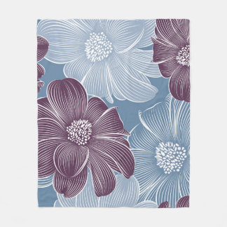 Abstrakt dahlia-blommor: blommigt sömlös. fleecefilt