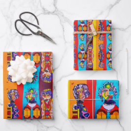 *ABSTRAKT DAM GIFT WRAP—3 LAKAN INGÅR