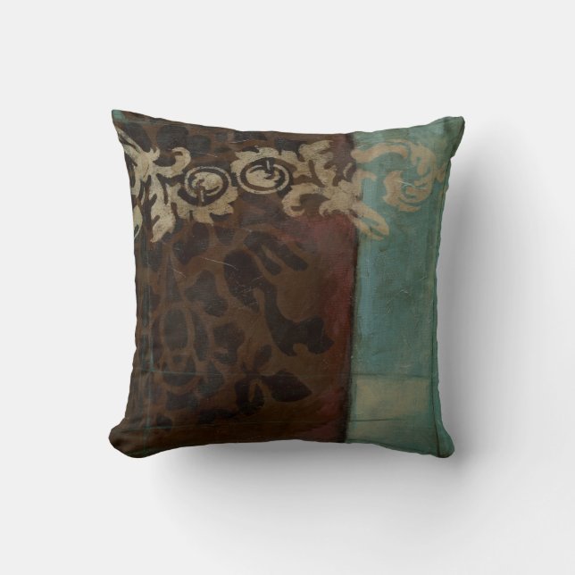 Abstrakt Damask Tapestry av Jennifer Goldberger Kudde (Framsida)