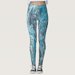 Abstrakt damasker för Backroll tillträde Leggings