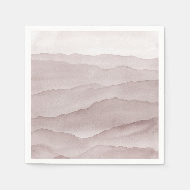 Abstrakt dammiga ro berg bröllop pappersservett (Framsidan)