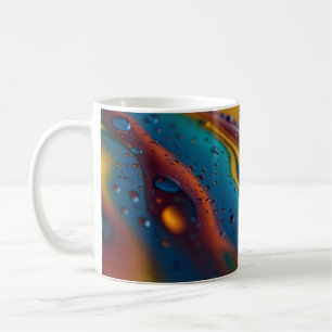 Abstrakt Dance of Oil and Vatten Kaffemugg