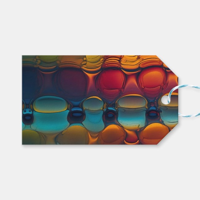 Abstrakt Dance of Oil and Vatten Presentetikett (Framsidan (Horisontell))