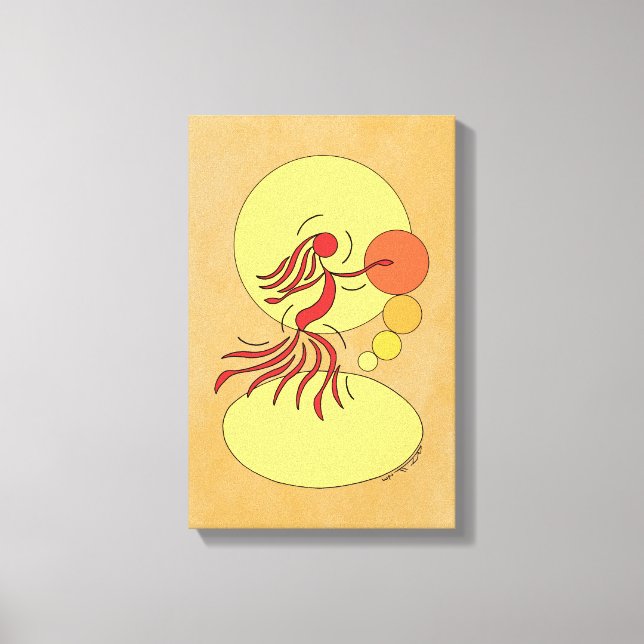 Abstrakt Dancer Canvastryck (Framsida)