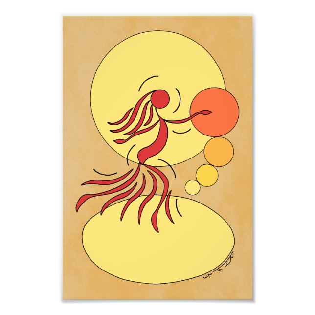 Abstrakt Dancer Fototryck (Framsidan)