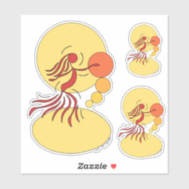 Abstrakt Dancer Klistermärken