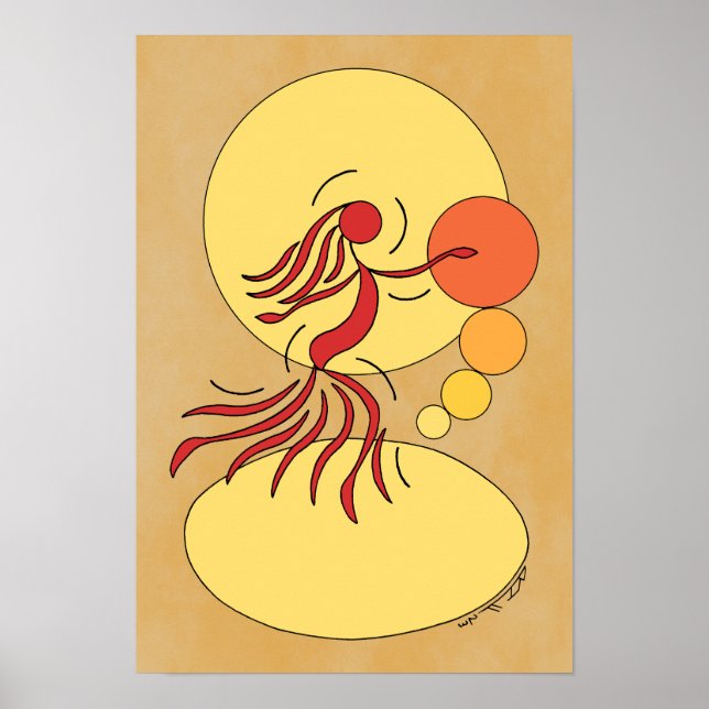 Abstrakt Dancer Poster (Framsidan)