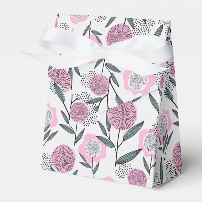 Abstrakt Dandelion doodle mönster Presentaskar (Framsidan Sidan)