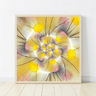Abstrakt dandelioner poster