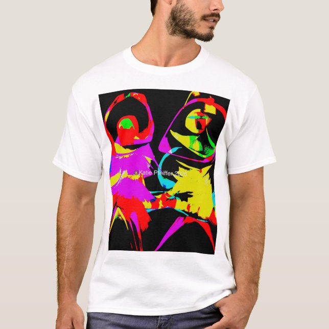 Abstrakt dans t shirt (Framsida)