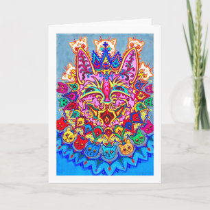 Abstrakt Decorative Cat, Louis Wain Kort