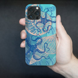 Abstrakt Deep Blue Sea Print
