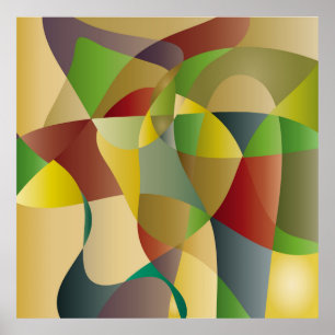 Abstrakt dekorativ färgstark bakgrundsabstrakt,ab poster