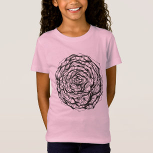 Abstrakt dekorativt steg tee shirt