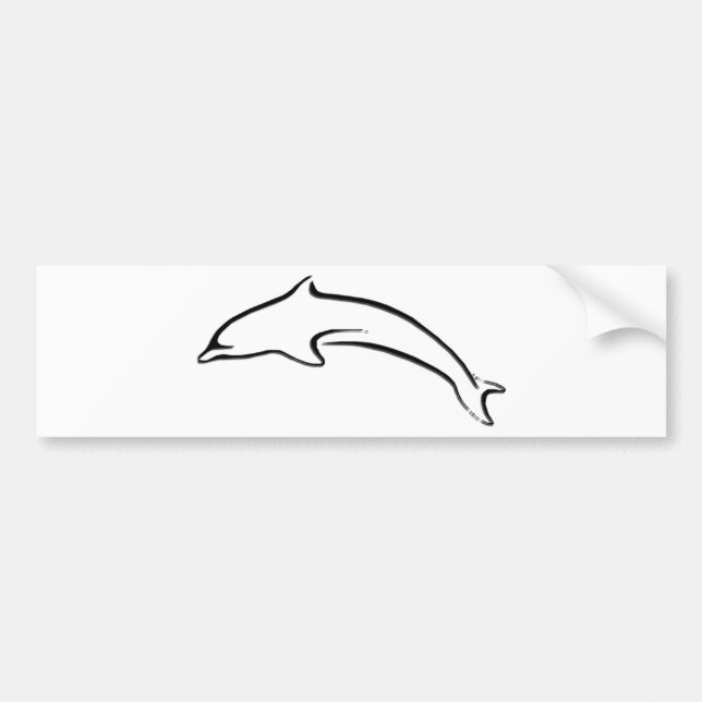 Abstrakt delfindesign bildekal (Framsidan)