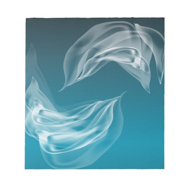 Abstrakt-delfiner vid uppspelning anteckningsblock (Framsida)