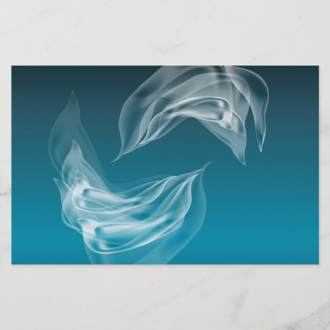 Abstrakt-delfiner vid uppspelning brevpapper (Framsida)