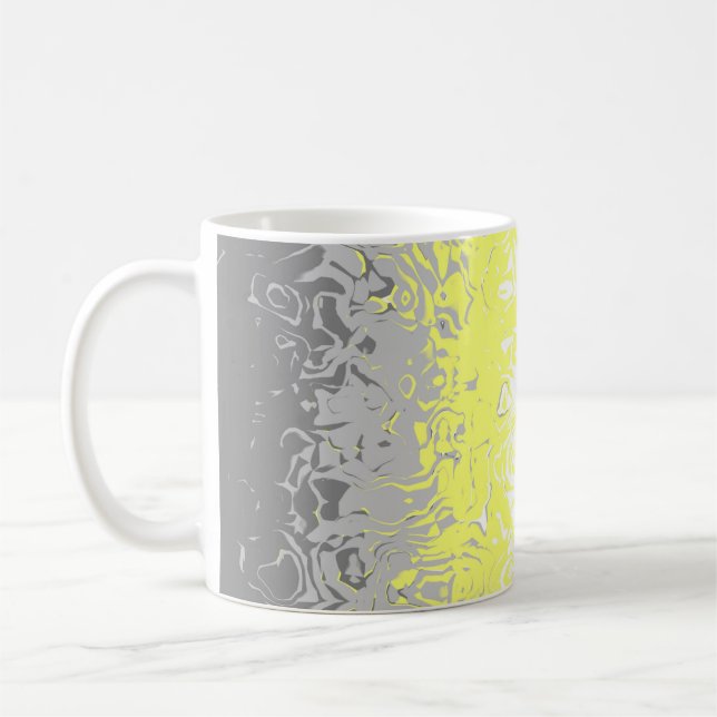 Abstrakt Demigender Pride Flagga     Kaffemugg (Vänster)