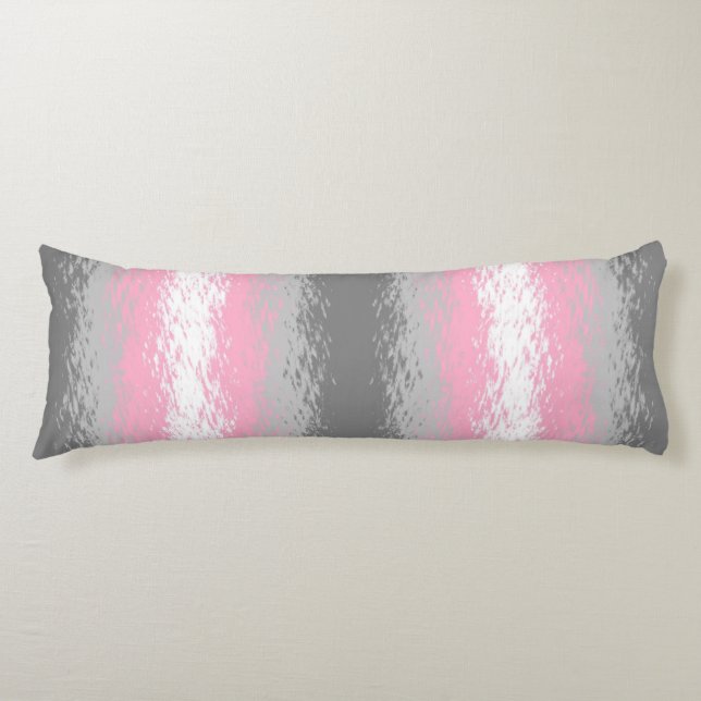 Abstrakt Demigirl Pride Flagga Kroppskudde (Framsidan)