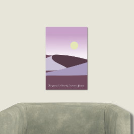 Abstrakt Desert liggande Lila Art Poster
