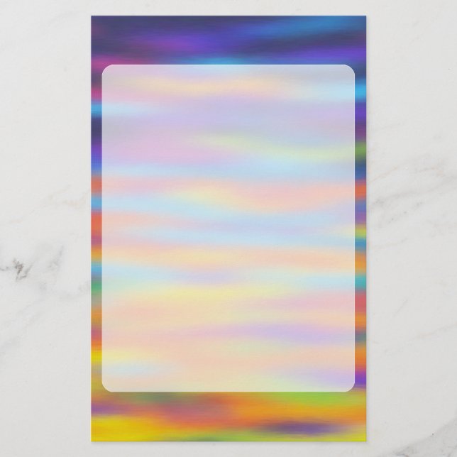 Abstrakt Desert Sunset Himlar Artwork (Framsida)