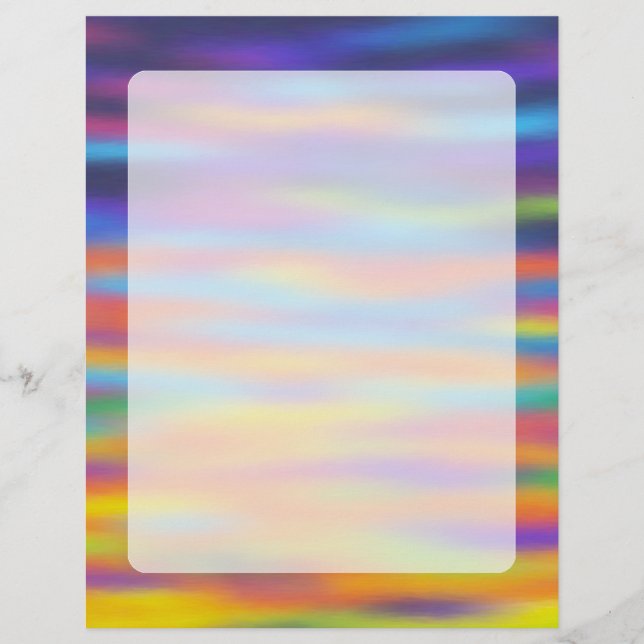 Abstrakt Desert Sunset Himlar Artwork (Framsida)