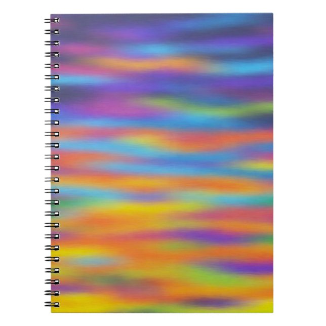 Abstrakt Desert Sunset Himlar Artwork Anteckningsbok (Framsidan)
