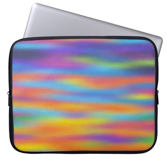 Abstrakt Desert Sunset Himlar Artwork Laptop Sleeve (Framsidan)