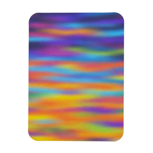 Abstrakt Desert Sunset Himlar Artwork Magnet (Vertikal)
