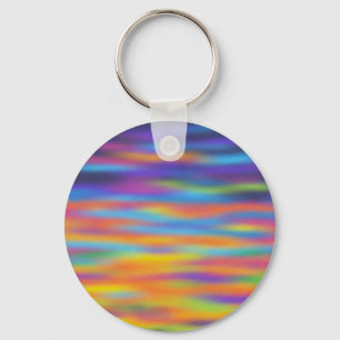 Abstrakt Desert Sunset Himlar Artwork Nyckelring
