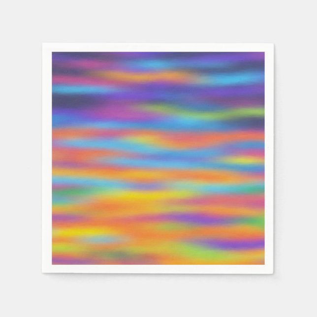 Abstrakt Desert Sunset Himlar Artwork Pappersservett (Framsidan)