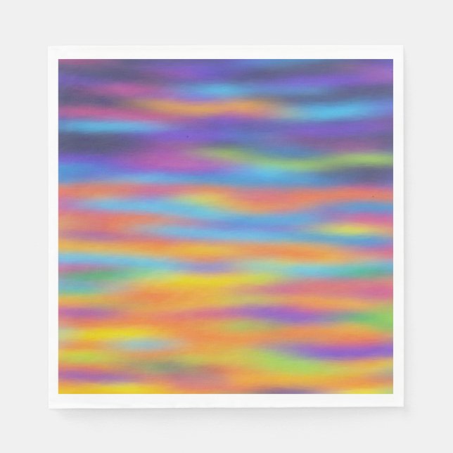 Abstrakt Desert Sunset Himlar Pappersservett (Framsidan)