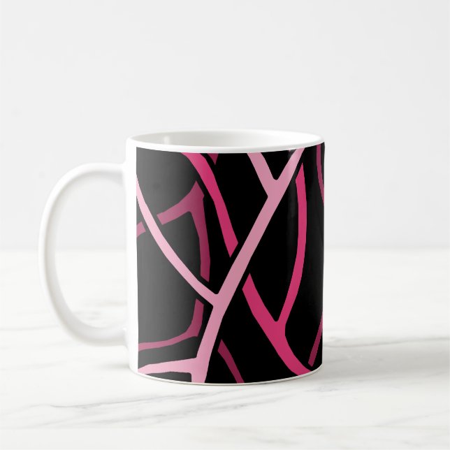 Abstrakt design 2 kaffemugg (Vänster)