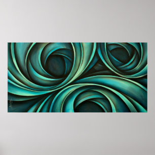 Abstrakt design 4 poster