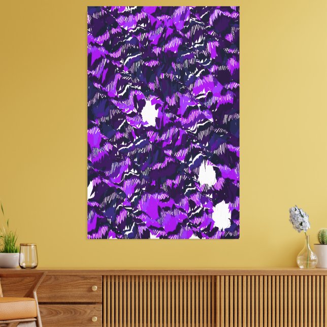 Abstrakt design av kvantlandskap  canvastryck (Insitu (Vardagsrum))