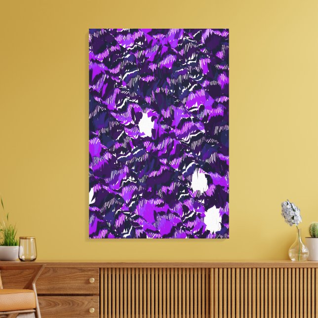 Abstrakt design av kvantlandskap  canvastryck (Insitu (Vardagsrum))