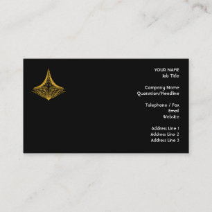 Abstrakt design, brännhet bärnsten och black. visitkort