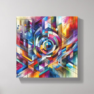 Abstrakt design canvastryck