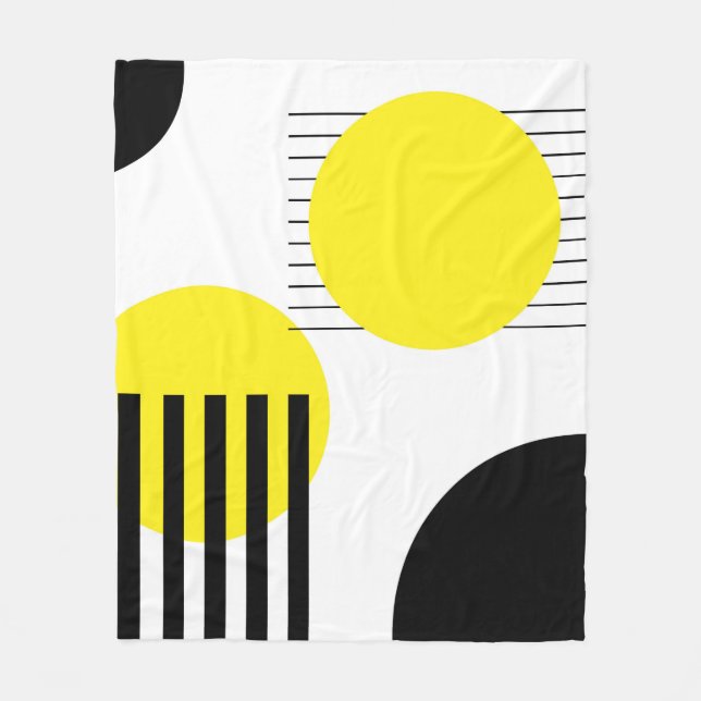 Abstrakt design fleecefilt (Framsidan)