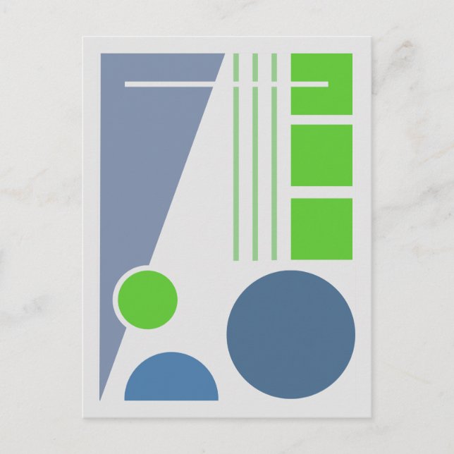 Abstrakt design för geometrisk balans vykort (Framsida)